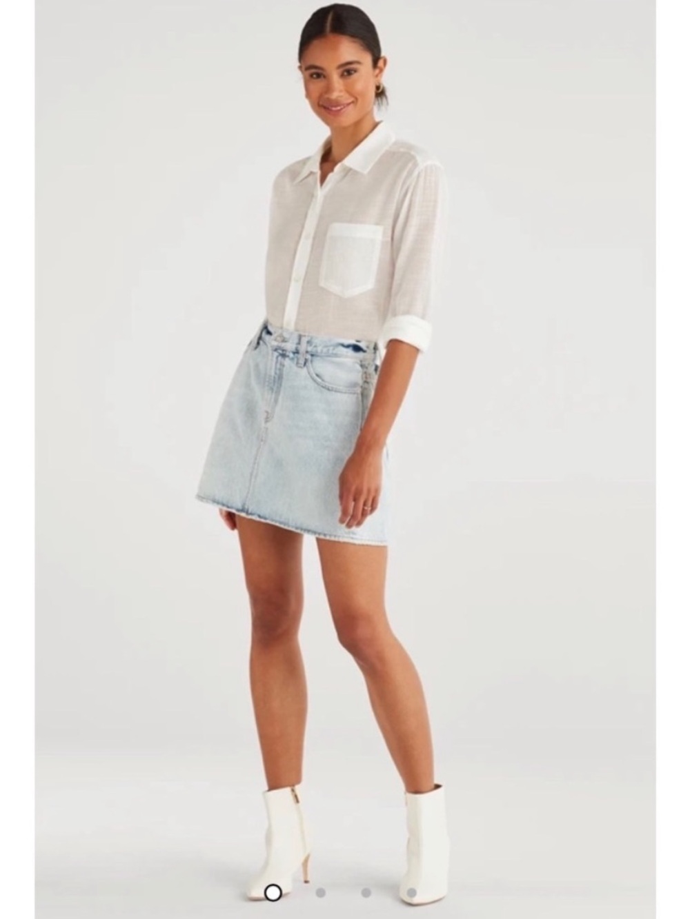 7 For All Mankind Denim Skirt